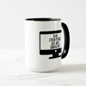 Kan iedereen mijn scherm zien? Grappig virtuele Ve Mok (Voorkant rechts)