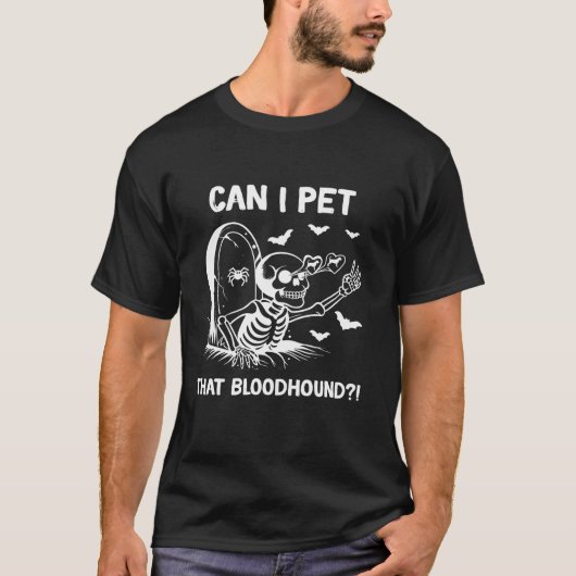 Kan ik dat Bloedhond Halloween T-Shirt aaien? (Voorkant)