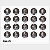 Kan ik dat hond meme dierliefhebber grappige oposs ronde sticker (Vel)