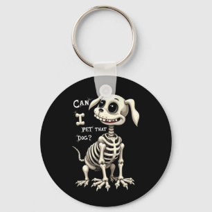 Kan ik dat hondenbot Halloween aaien Sleutelhanger