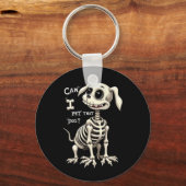 Kan ik dat hondenbot Halloween aaien Sleutelhanger (Voorkant)