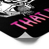 Kan ik dat hondenskelet Halloween aaien? Poster (Hoek)