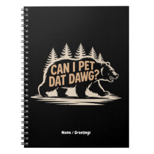 Kan ik datadag aaien? Funny Hiker Beer Meme T-shir Notitieboek