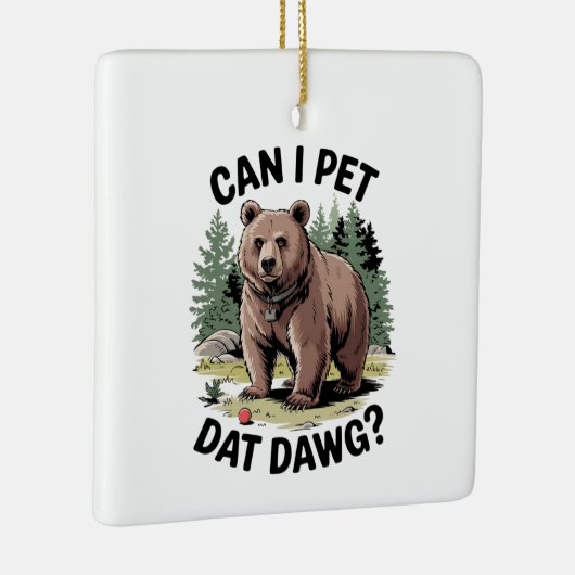 Kan ik datadag aaien? keramisch ornament (Rechts)