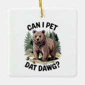 Kan ik datadag aaien? keramisch ornament (Voorkant)