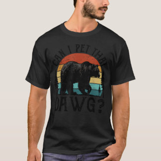 Kan ik die hond aaien Funny Dawg Beer Meme Camping T-shirt