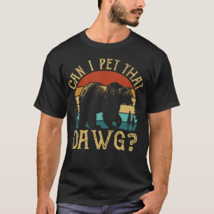 Kan ik die hond aaien Funny Dawg Beer Meme Camping T-shirt