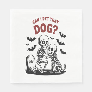 Kan ik die hond aaien Halloween Servet