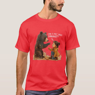 Kan ik die hond aaien Hond aaien Hondenmeme grappi T-shirt