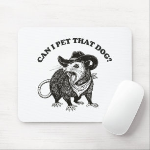 Kan ik die hond aaien Meme Grappige opossum dierli Muismat