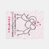 Kan ik een Kus Cute Lovers-ontwerp lenen Fleece Deken (Voorkant (Horizontaal))