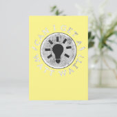 Kan ik een watt-grappige overlopers van een elektr bedankkaart (Staand voorkant)