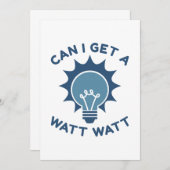 Kan ik een watt krijgen bedankkaart (Voorkant / Achterkant)