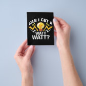 Kan ik een watt krijgen? - Cute Electricia Flyer (Hand)
