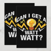 Kan ik een watt krijgen? - Funny Electricia Aankondiging (Voorkant / Achterkant)