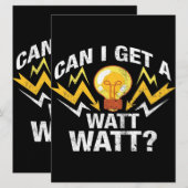 Kan ik een watt krijgen? - Funny Electricia Menu (Voorkant / Achterkant)