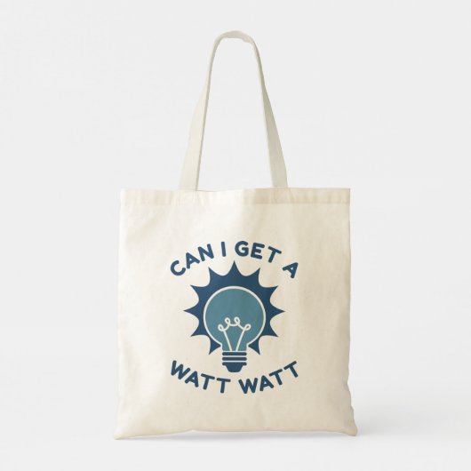 Kan ik een watt krijgen tote bag (Achterkant)