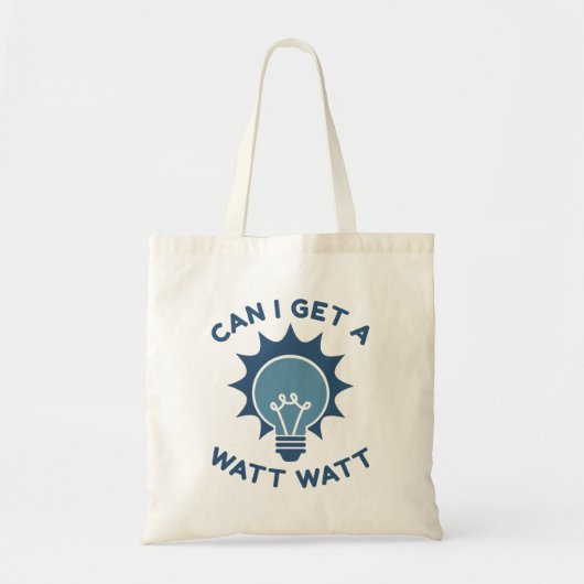 Kan ik een watt krijgen tote bag (Voorkant)