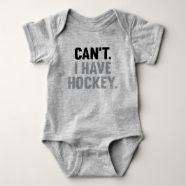 Kan ik geen geweldige hockey grap excuser baby heb romper