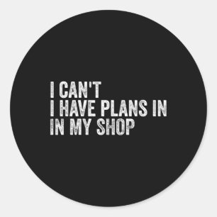 Kan ik geen plannen hebben in mijn winkel Vaders d Ronde Sticker