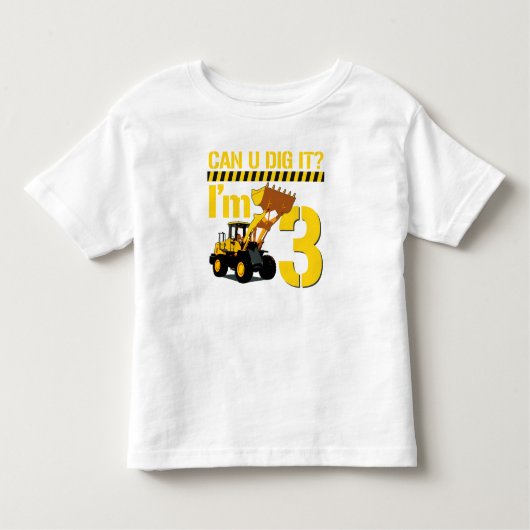 Kan ik het graven? Ik ben 3 Kinder Shirts (Voorkant)