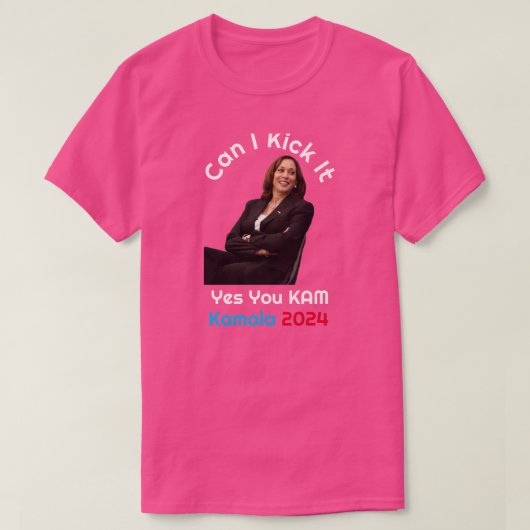 Kan ik het Kamala Harris 2024 T-shirt schoppen (Design voorkant)
