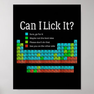 Kan ik het leuk vinden terug naar school periodiek poster