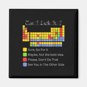 Kan ik het likken Periodic Table Teacher Student B Magneet