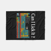 Kan ik het likken Periodic Table Teacher Student K Fleece Deken (Voorkant (Horizontaal))