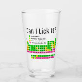 Kan ik het likken Periodic Table Teacher Student K Glas (Voorkant)
