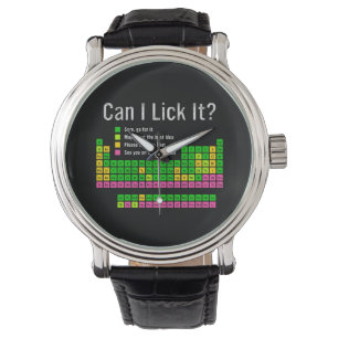 Kan ik het likken Periodic Table Teacher Student K Horloge