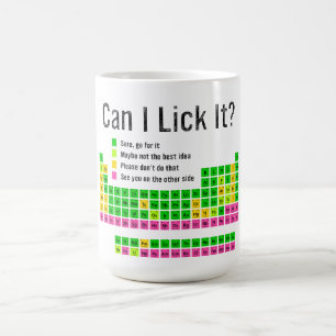 Kan ik het likken Periodic Table Teacher Student K Koffiemok