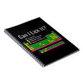 Kan ik het likken Periodic Table Teacher Student K Notitieboek (Rechterzijde)