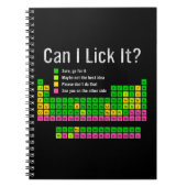 Kan ik het likken Periodic Table Teacher Student K Notitieboek (Voorkant)