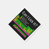 Kan ik het likken Periodic Table Teacher Student K Servet (Hoek)