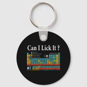 Kan ik het likken Periodic Table Teacher Student K Sleutelhanger