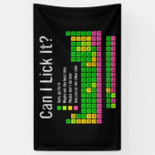 Kan ik het likken Periodic Table Teacher Student K Spandoek (Verticaal)
