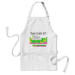 Kan ik het likken Periodic Table Teacher Student K Standaard Schort