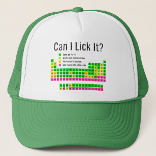 Kan ik het likken Periodic Table Teacher Student K Trucker Pet