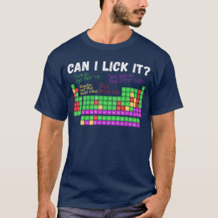 Kan ik het likken Periodiek systeem Jongens Meisje T-shirt