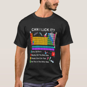 Kan ik het oplikken Periodiek systeem Scheikundele T-shirt