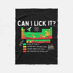 Kan ik het Periodiek Systeem Grafiek Wetenschapsle Fleece Deken