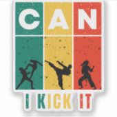 Kan ik het retro schoppen? sticker (Voorkant)