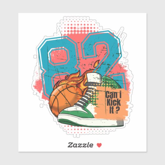 Kan ik het ? schoppen? sticker (Vel)