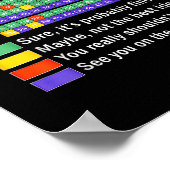 Kan ik het T-shirt Periodiek Tabel van Elementen S Poster (Hoek)