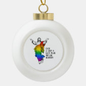 Kan ik hier een homo man krijgen? keramische bal ornament (Voorkant)