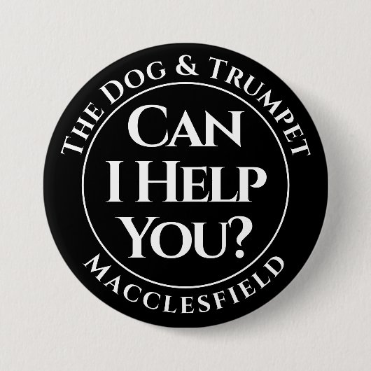 Kan ik je helpen? Badge Button (Voorkant)