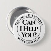 Kan ik je helpen? Badge Button (Voorkant /achterkant)