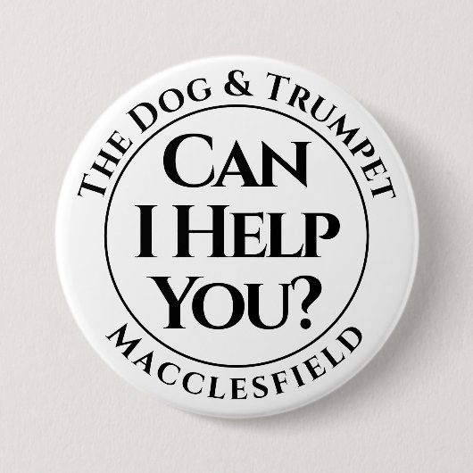 Kan ik je helpen? Badge Button (Voorkant)