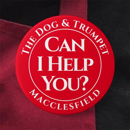 Kan ik je helpen? Badge Button